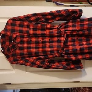 Cute plaid button-down dress